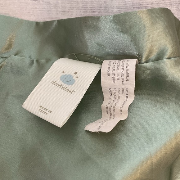 Cloud Island Dragon Wings Lovey Green Plush Baby Security Blanket Satin - Picture 9 of 10